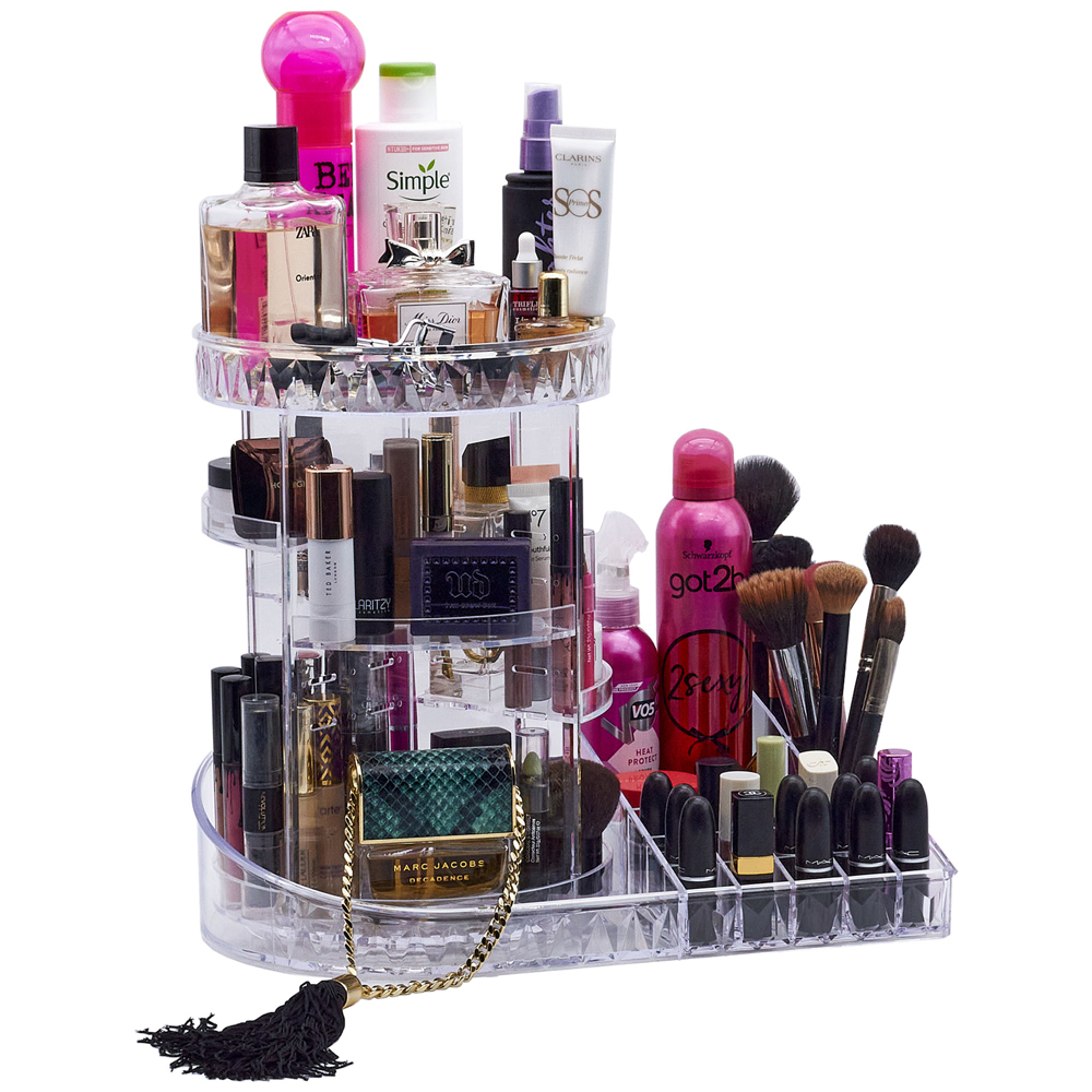 Rotating Make Up Organiser with Lipstick Holder » Masters and Burrell
